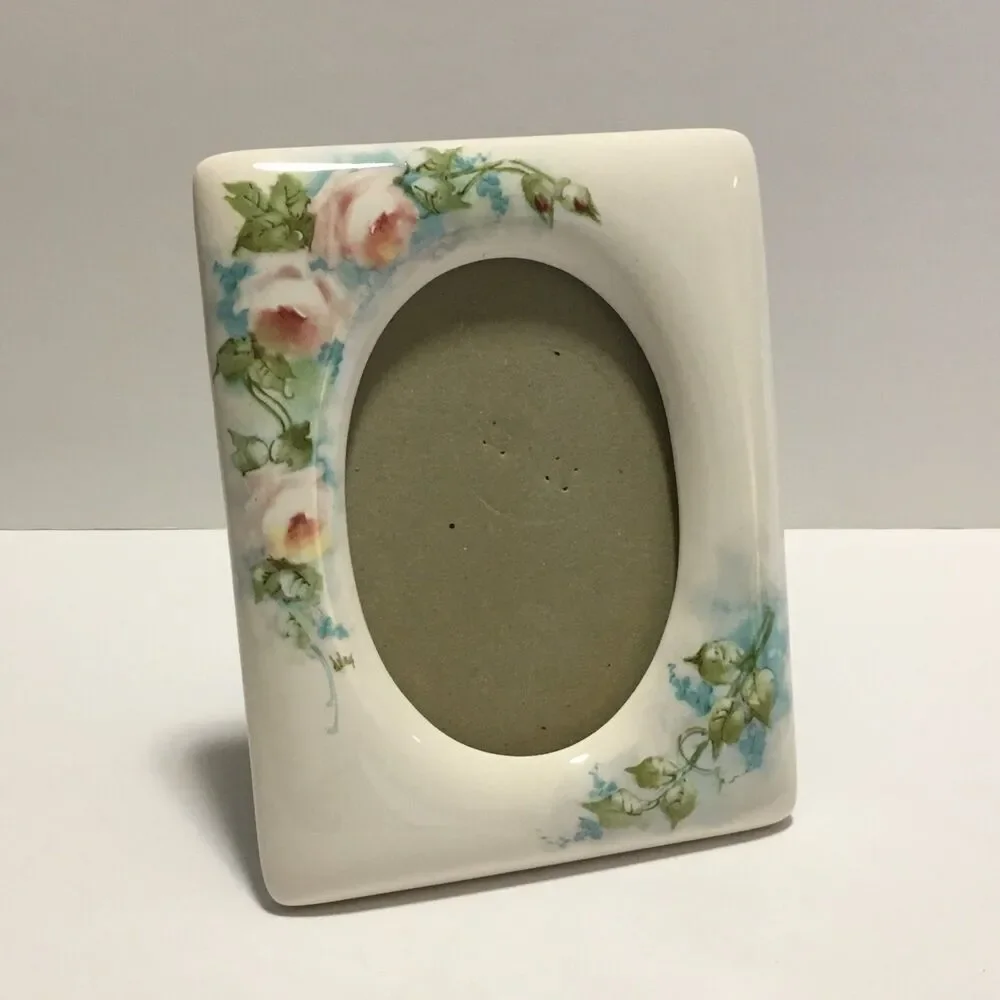 Vintage Ceramic Floral Frame